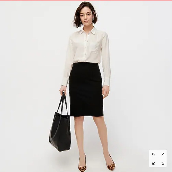 J. Crew black “the pencil skirt”